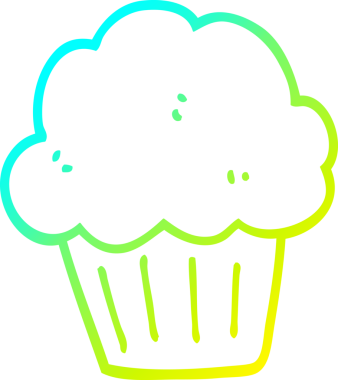 Bir insan tarafından çizilmiş soğuk gradyan çizgisi.