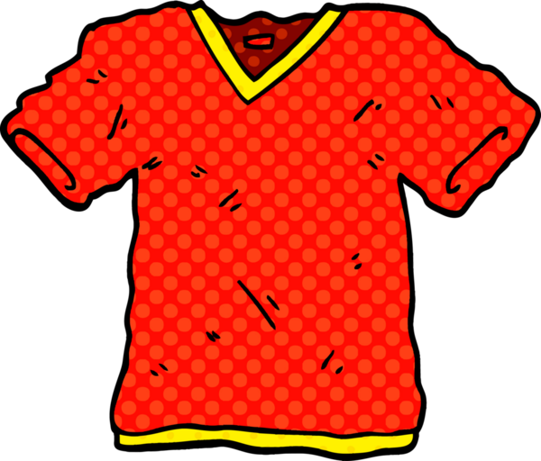 bir insan tarafından çizilmiş karikatür tişörtü