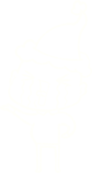 Bir insan tarafından çizilen Noel Adam Tebeşiri