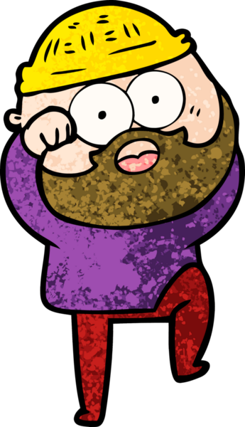 Çizgi film bir insan tarafından çizilmiş sakallı adamı şaşırttı