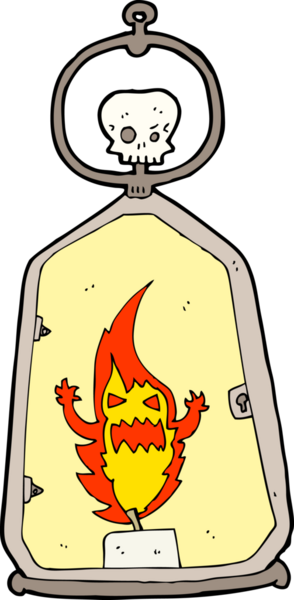 Bir insan tarafından çizilmiş garip bir fener.