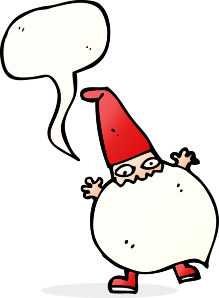 bir insan tarafından çizilmiş küçük bir noel baba çizgi filmi.