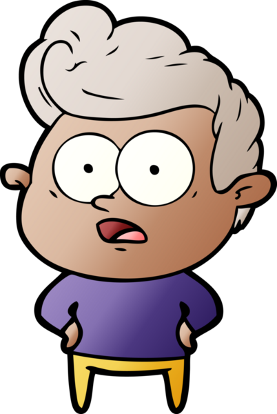 Bir insan tarafından çizilmiş çizgi film bakışlı adam.