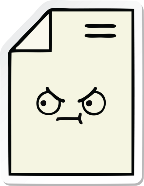 Bir insan tarafından çizilmiş şirin bir kağıt parçası.