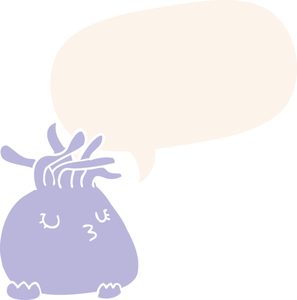 bir insan tarafından çizilmiş eski usul konuşma baloncuklu karikatür deniz şakayığı