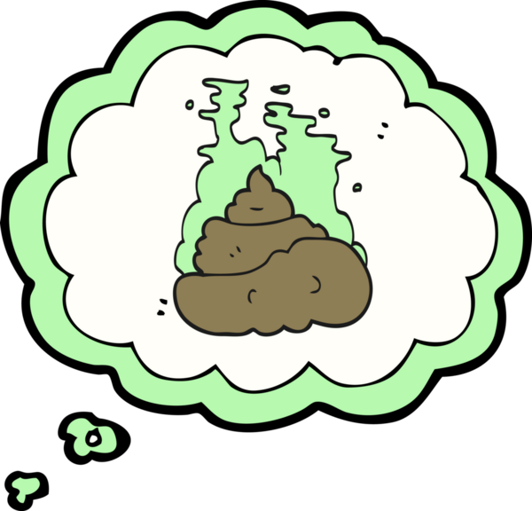 Bir insan tarafından çizilmiş serbest çizim baloncuk karikatür iğrenç kaka