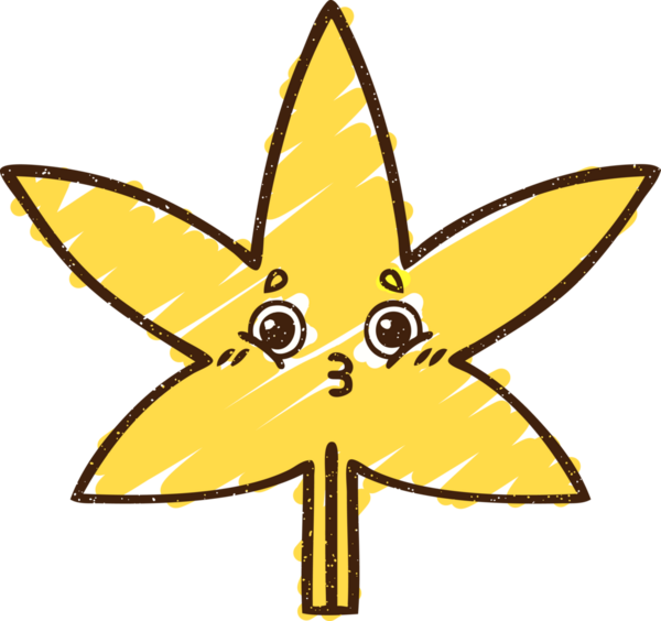 Bir insan tarafından çizilen Şaşkın Yaprak Tebeşiri