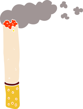 Bir insan tarafından çizilmiş karalama sigarası.