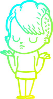 Bir insan tarafından çizilmiş bir karikatür kadın çizimi.