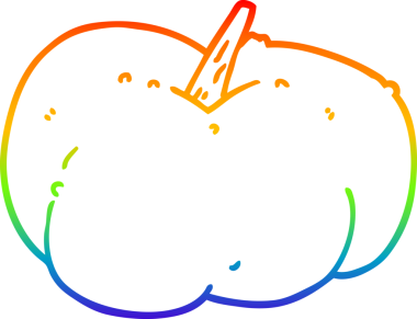 gökkuşağı gradyan çizgi çizimi bir insan tarafından çizilmiş balkabağı kabağı kabağı