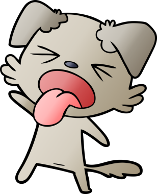 Bir insan tarafından çizilmiş iğrenç bir çizgi film.