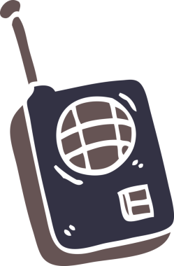 Bir insan tarafından çizilmiş karalama telsizi.