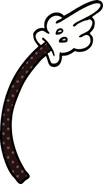 Bir insan tarafından çizilen el hareketinin karalaması.