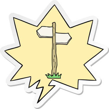 bir insan tarafından çizilmiş konuşma kabarcığı etiketli eski çizgi film işareti