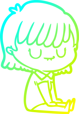 Bir insan tarafından çizilmiş bir karikatür kadın çizimi.