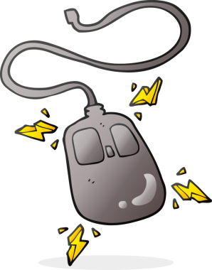 Bir insan tarafından çizilmiş serbest çizim bilgisayar faresi