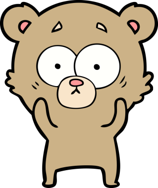 Bir insan tarafından çizilmiş bir çizgi film karakteri.