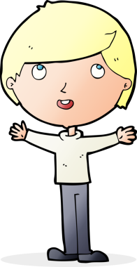 Bir insan tarafından çizilmiş mutlu çocuk çizgi filmi.