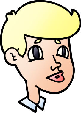 Bir insan tarafından çizilmiş bir çocuk yüzü karalaması.