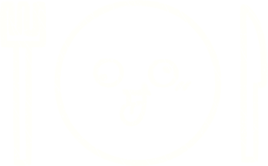 Bir insan tarafından çizilmiş yemek tabağı tebeşiri.