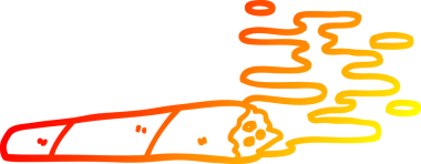 Bir insan tarafından çizilmiş eklem karikatürünün sıcak gradyan çizimi