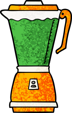 bir insan tarafından çizilmiş karikatür yemek işlemcisi