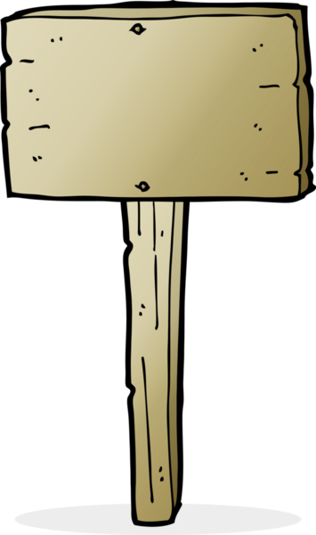 Bir insan tarafından çizilmiş çizgi tabela.