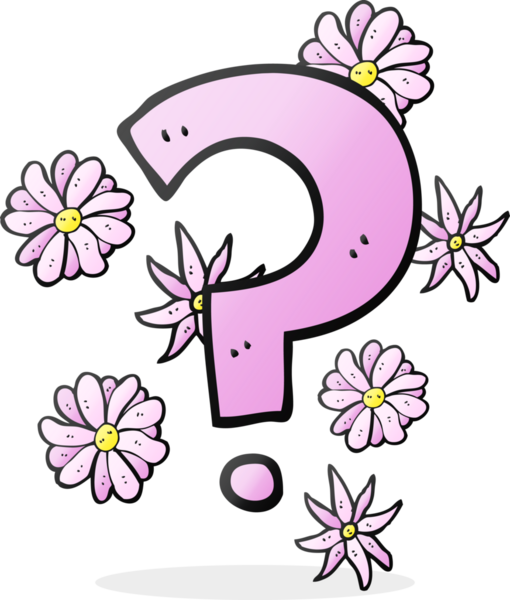 Bir insan tarafından çizilmiş serbest çizim soru işareti