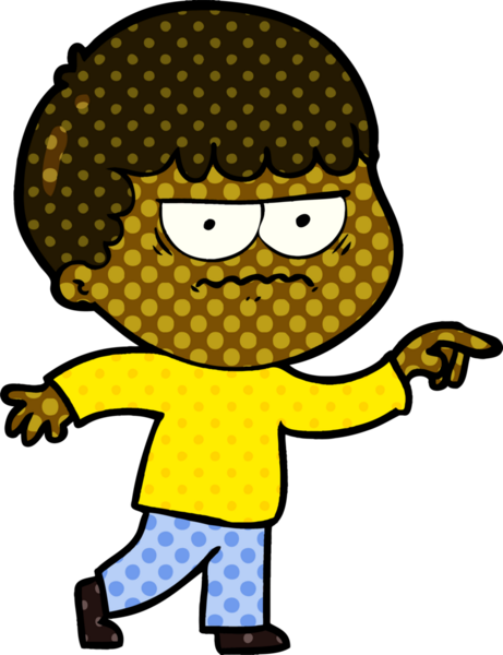 Bir insan tarafından çizilmiş rahatsız bir adam.