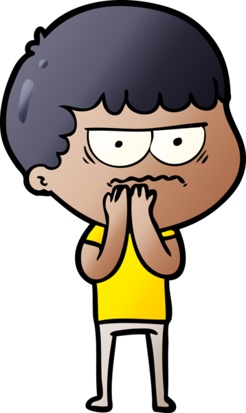 Bir insan tarafından çizilmiş rahatsız bir adam.