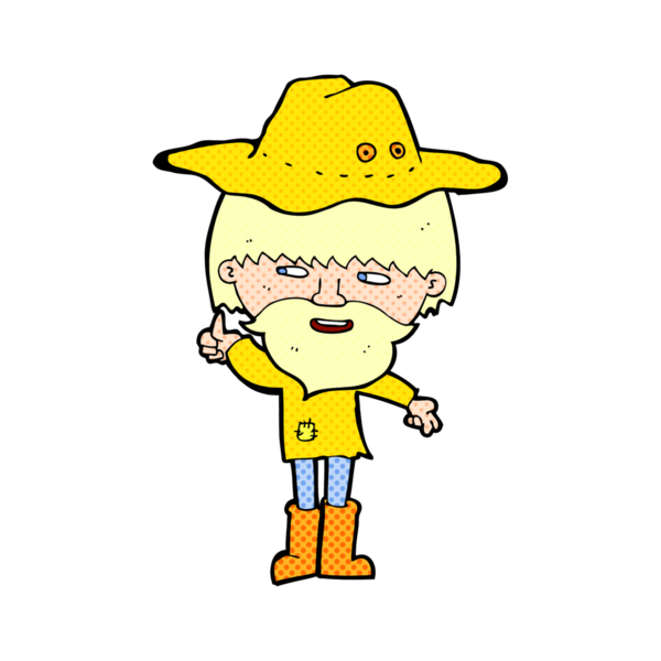 Bir insan tarafından çizilmiş şapkalı bir çizgi film adamı.