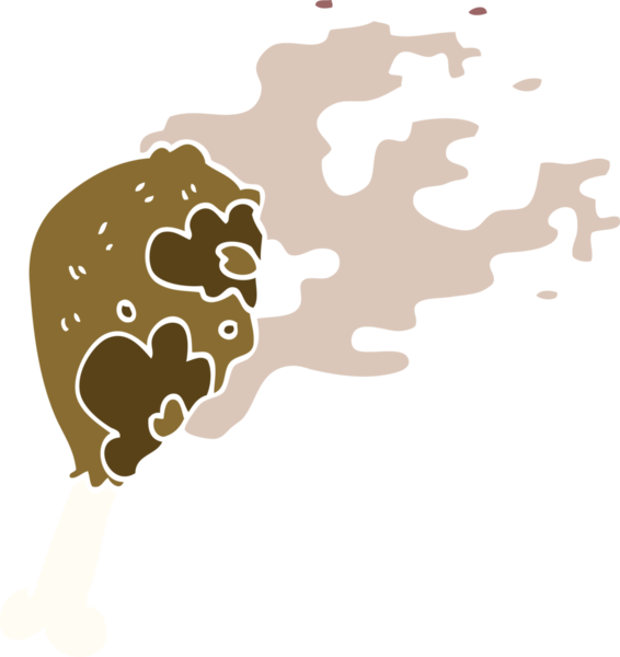 karikatür karalaması bir insan tarafından çizilmiş tavuk budu