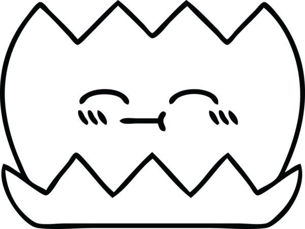 Bir insan tarafından çizilmiş nilüfer çiçeğinin çizgi çizimi.