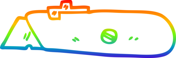 gökkuşağı gradyan çizgi çizimi bir insan tarafından çizilmiş yeni iş bıçağı