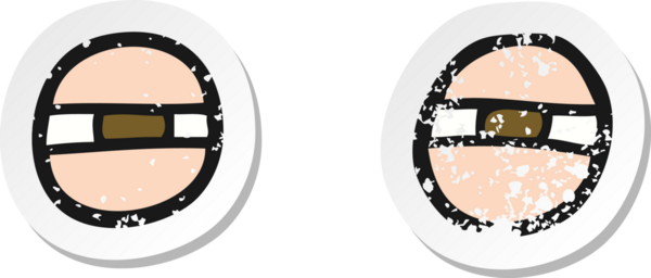 Bir insan tarafından çizilmiş şüpheli bir çizgi filmin gerilimli çıkartması.