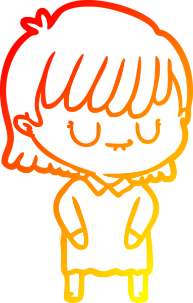 Bir insan tarafından çizilmiş bir karikatür kadın çizimi