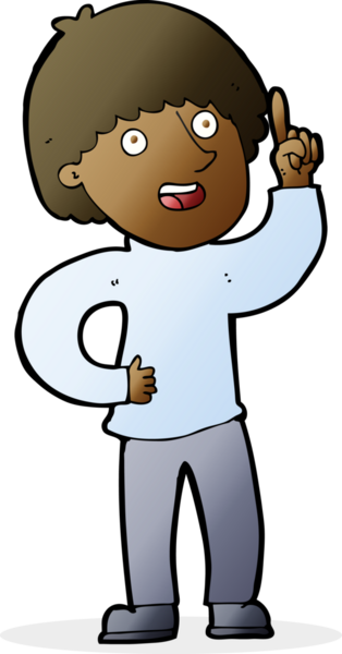 Bir insan tarafından çizilmiş bir fikri olan çizgi film adamı.