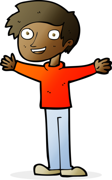 Bir insan tarafından çizilmiş karikatürist hevesli adam