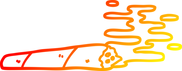 Bir insan tarafından çizilmiş eklem karikatürünün sıcak gradyan çizimi