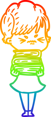 Bir insan tarafından çizilmiş karikatür çizimi.