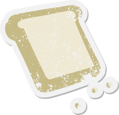 Bir insan tarafından çizilmiş grunge etiketi.