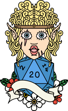 Retro Dövme Tarzı Barbar karakter yüzü Bir insan tarafından çizilmiş doğal yirmi zar ile