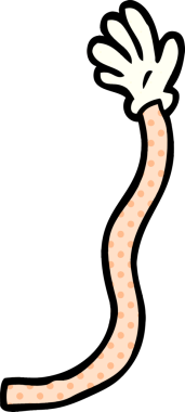 karikatür karalama retro el hareketleri bir insan tarafından çizildi