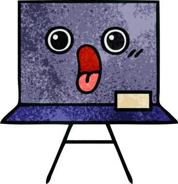 Bir insan tarafından çizilmiş eski grunge desen karikatürü.