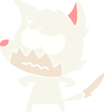 Bir insan tarafından çizilmiş düz renkli çizgi film.