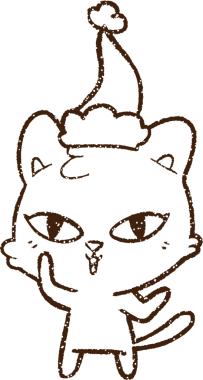 El sallayan Kedi Kömürü Bir insan tarafından çizilmiş