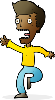 Bir insan tarafından çizilmiş karikatür.