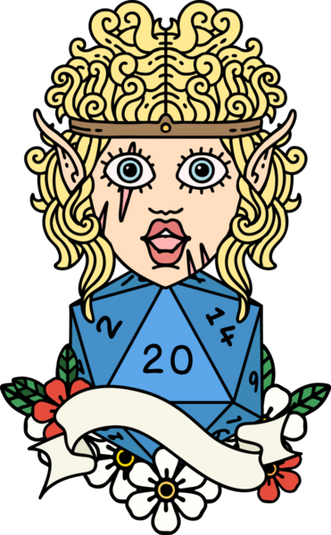 Retro Dövme Tarzı Barbar karakter yüzü Bir insan tarafından çizilmiş doğal yirmi zar ile