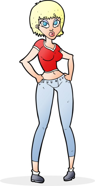 Bir insan tarafından çizilmiş güzel bir kadın.