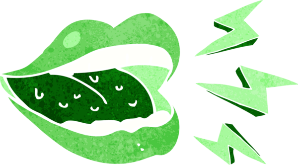 Bir insan tarafından çizilmiş gülümseyen cadılar bayramı ağzı.